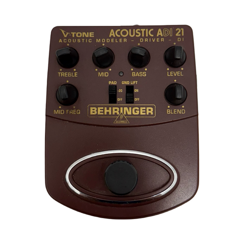 Vist Large View of Product Image Which is Used Behringer V-TONE ADI21 ACOUSTIC AMP MODELING PEDAL Amp Modeling Pedal