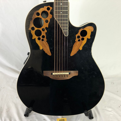 Vist Large View of Product Image Which is Used Ovation 2778 LX Solid Top Acoustic Guitar Black