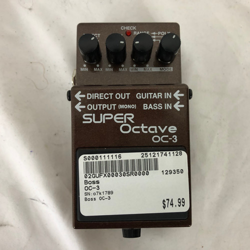Vist Large View of Product Image Which is Used Boss OC-3 Octave Pedal