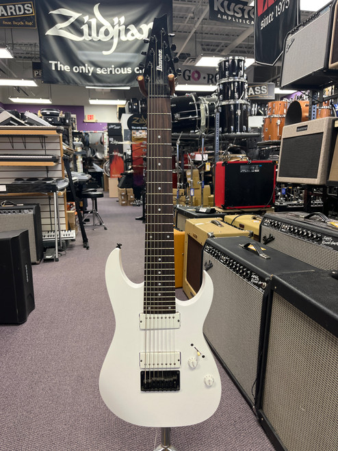 Vist Large View of Product Image Which is Used Ibanez RG8 W/ PICKUP MOD Modern Metal Electric Guitar White 8-String