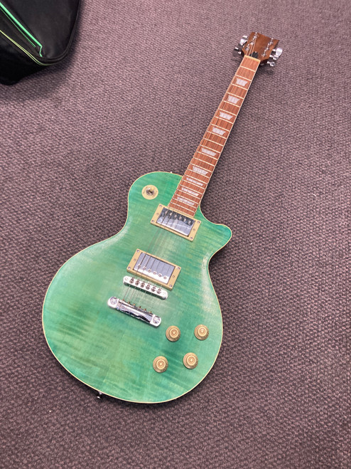 Vist Large View of Product Image Which is Used LP TYPE LP Type Electric Guitar Green 6-String