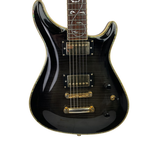 Vist Large View of Product Image Which is Used Samick SIGNATURE SONATA Offset Double Cutaway Electric Guitar Black 6-String