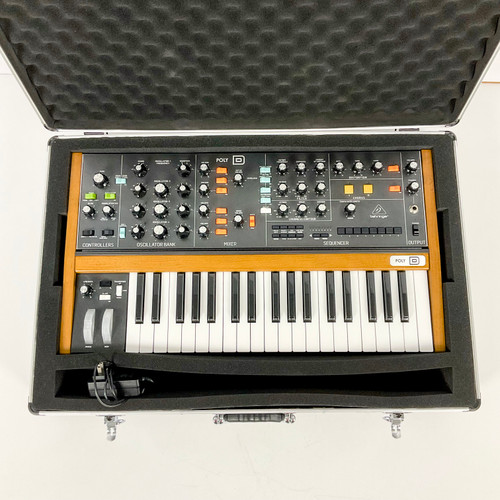 Vist Large View of Product Image Which is Used Behringer Poly D Polyphonic Analog Synthesizer with Case