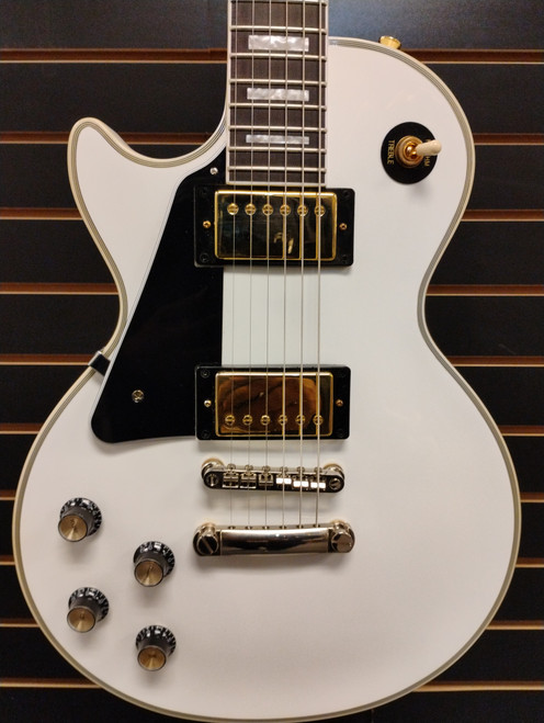 Vist Large View of Product Image Which is Used Epiphone LES PAUL CUSTOM GIBSON INSPIRED LEFTY Electric Guitar White 6-String