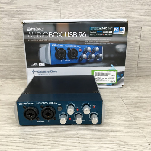 Vist Large View of Product Image Which is Used Presonus AUDIOBOX USB 96 INTERFACE Computer Interface 2 A/D Recording Inputs