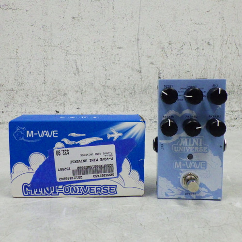 Vist Large View of Product Image Which is Used M-Vave Mini Universe Reverb Pedal