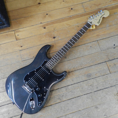 Vist Large View of Product Image Which is Used Squier STRATOCASTER Double Cut Electric Guitar Silver/Gray 6-String