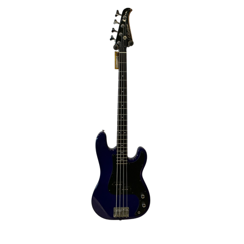 Vist Large View of Product Image Which is Used Silvertone P STYLE P Type Bass Guitar Blue 4-String