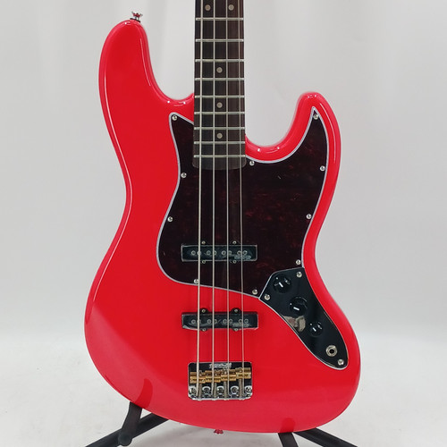 Vist Large View of Product Image Which is Used Vintage VJ74 BASS-FIRENZA RED J Type Bass Guitar Red 4-String