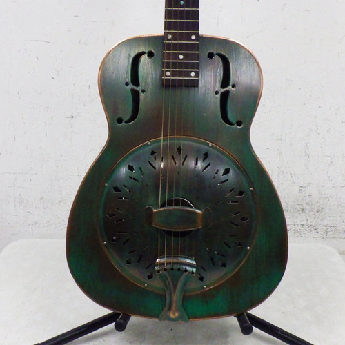 Vist Large View of Product Image Which is Used Recording King Rm-997-Vg Swamp Dog Resonator Resonating Guitar