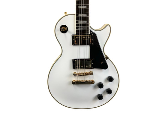 Vist Large View of Product Image Which is Used Epiphone EPIPHONE LES PAUL CUSTOM PRO Electric Guitar White 6-String