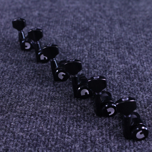 Vist Large View of Product Image Which is Used Planet Waves AUTO TRIM TUNERS 6 IN LINE BLACK Guitar Hardware