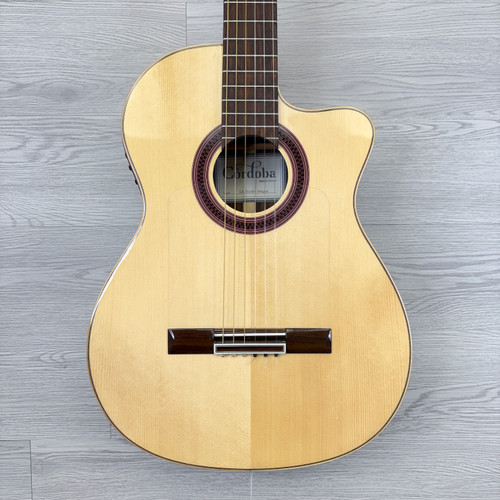 Vist Large View of Product Image Which is Used Cordoba GK STUDIO NEGRA Solid Top Acoustic Guitar Natural