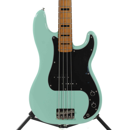 Vist Large View of Product Image Which is Used Squier PRECISION BASS P Type Bass Guitar Blue 4-String