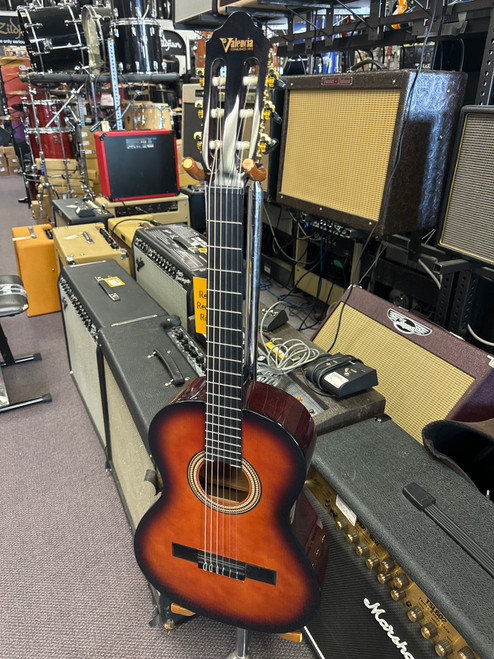 Vist Large View of Product Image Which is Used Valencia VC263 Laminate Top Acoustic Guitar Sunburst