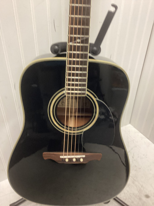 Vist Large View of Product Image Which is Used Alvarez AD-60S Laminate Top Acoustic Guitar Black
