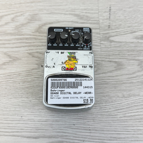 Vist Large View of Product Image Which is Used Behringer DD400 DIGITAL DELAY -WEAR- Delay Pedal