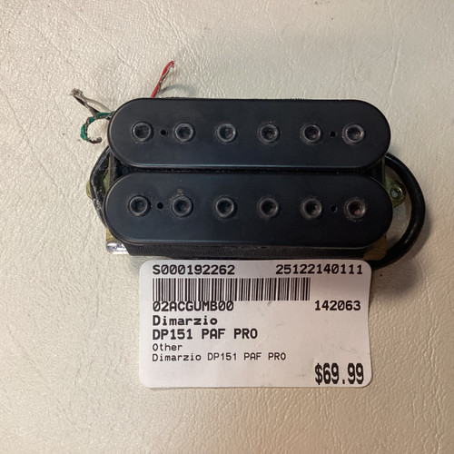 Vist Large View of Product Image Which is Used Dimarzio DP151 PAF PRO Guitar Pickup