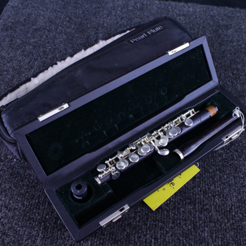Vist Large View of Product Image Which is Used Pearl PFP-165 PICCOLO NEW WAVE STYLE Solid Silver Flute
