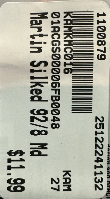 Vist Large View of Product Image Which is New Martin Silked 92/8 Md