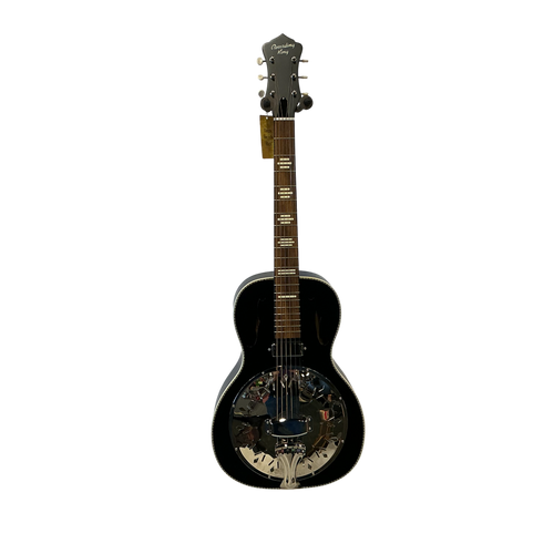 Vist Large View of Product Image Which is Used Recording King RPH-R2-E-MBK Resonating Guitar