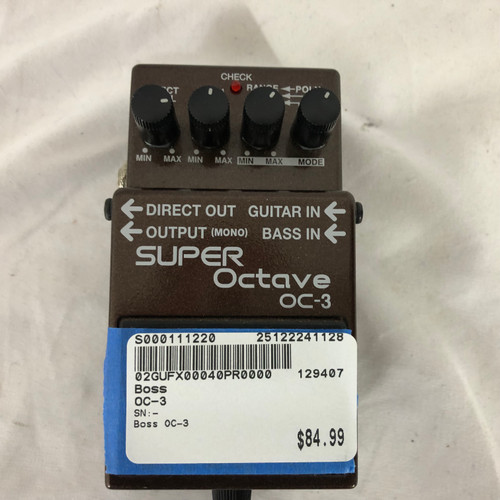 Vist Large View of Product Image Which is Used Boss OC-3 Octave Pedal