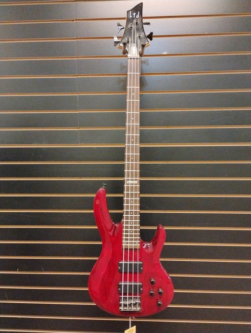 Vist Large View of Product Image Which is Used LTD B-104 Bass Guitar Red 4-String