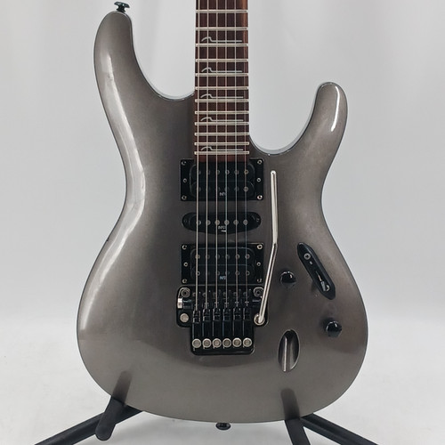 Vist Large View of Product Image Which is Used Ibanez S570B METALLIC GRAY Super S Electric Guitar Silver/Gray 6-String