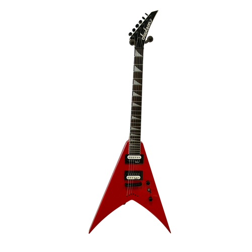 Vist Large View of Product Image Which is Used Jackson JS32T KING V Pointy Electric Guitar Red 6-String