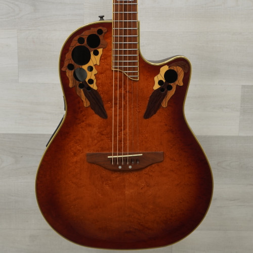 Vist Large View of Product Image Which is Used Ovation Celebrity CS2000 Solid Top Acoustic Guitar Cherry Sunburst
