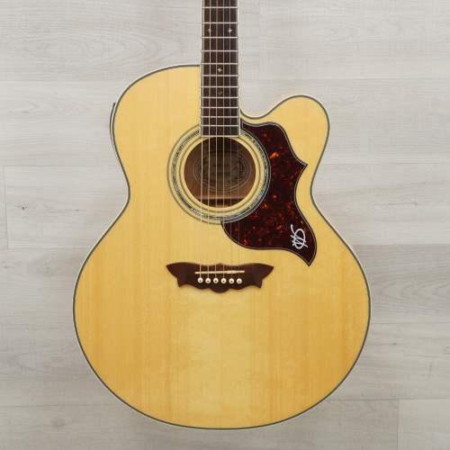 Vist Large View of Product Image Which is Used Washburn J28SCE Cumberland Jumbo Solid Top Acoustic Guitar Natural