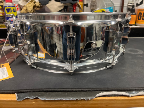 Vist Large View of Product Image Which is Used Ludwig ROCKER SNARE Metal Snare Drum 14"