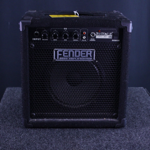 Vist Large View of Product Image Which is Used Fender RUMBLE 15 BASS AMP 1 x 15 Bass Combo Amplifier 1 x 15
