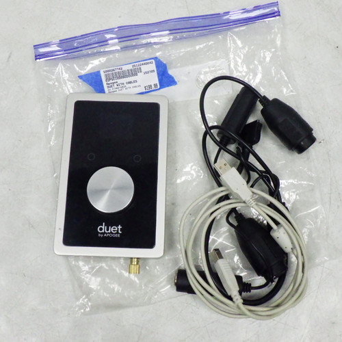 Vist Large View of Product Image Which is Used Apogee Duet with Cables Computer Interface 2 A/D Recording Inputs