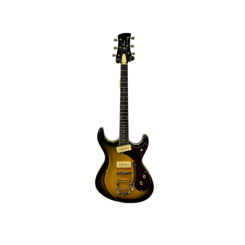 Vist Large View of Product Image Which is Used Jay Turser MOSRITE STYLE Offset Double Cutaway Electric Guitar Tobacco Sunburst 6-String