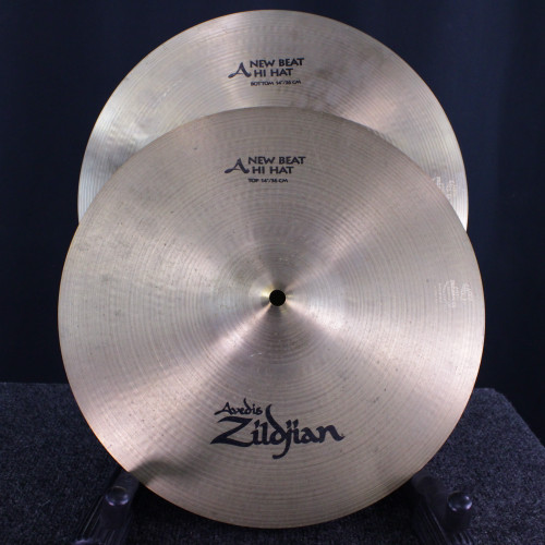 Vist Large View of Product Image Which is Used Zildjian 14 A NEW BEAT HI HATS Hi Hat Cymbals 14"