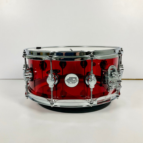 Vist Large View of Product Image Which is Used DW 6.5 x 14 Acrylic Ruby Snare Drum 14"