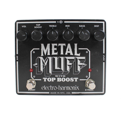 Vist Large View of Product Image Which is Used Electro Harmonix (E/H) METAL MUFF W/TOP BOOST Distortion Pedal