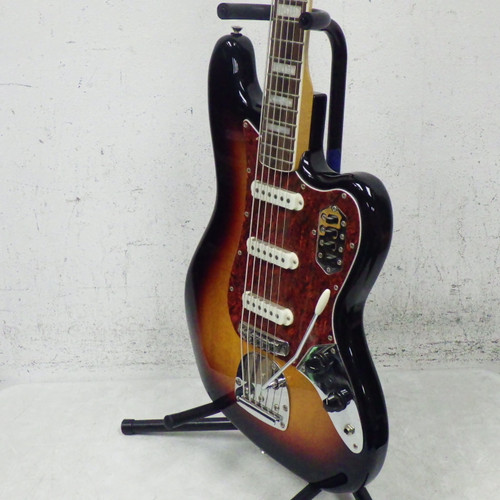 Vist Large View of Product Image Which is Used Squier Vintage Modified Bass Vi Bass Guitar Sunburst 6-String