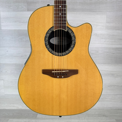 Vist Large View of Product Image Which is Used Ovation Celebrity OP-20 Slimline Acoustic Guitar - Natural - Case Included