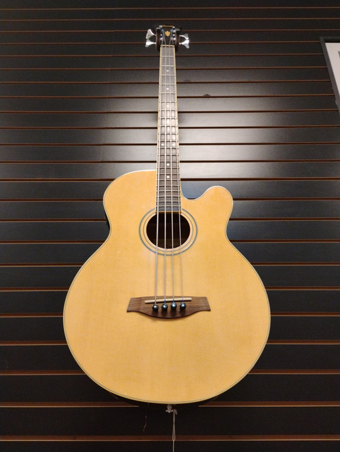Vist Large View of Product Image Which is Used Ibanez AEB5E Bass Guitar Natural 4-String
