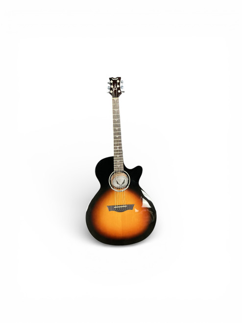 Vist Large View of Product Image Which is Used Dean PE PLUS ACOUSTIC Solid Top Acoustic Guitar Sunburst