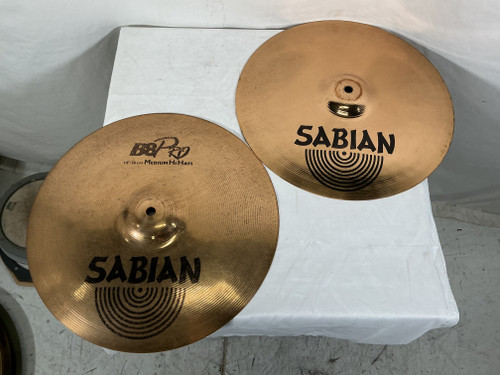 Vist Large View of Product Image Which is Used Sabian 14 IN MEDIUM HH Hi Hat Cymbals 14"