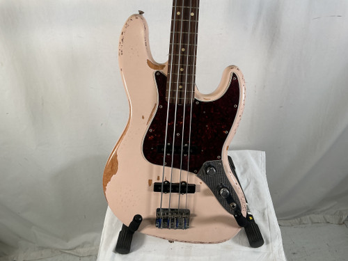 Vist Large View of Product Image Which is Used Fender FLEA ROAD WORN JAZZ BASS J Type Bass Guitar Pink 4-String