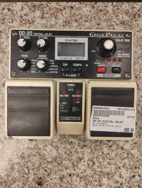 Vist Large View of Product Image Which is Used Boss DD-20 DIGITAL DELAY Guitar Effect