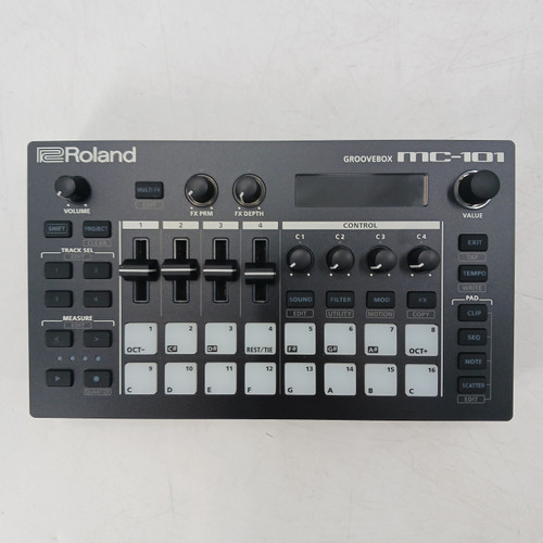 Vist Large View of Product Image Which is Used Roland MC-101 4-TRACK GROOVEBOX Beat Production
