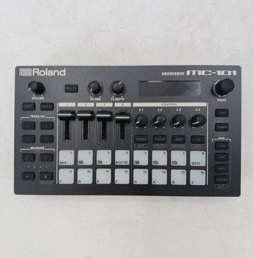 Vist Large View of Product Image Which is Used Roland MC-101 4-TRACK GROOVEBOX Beat Production