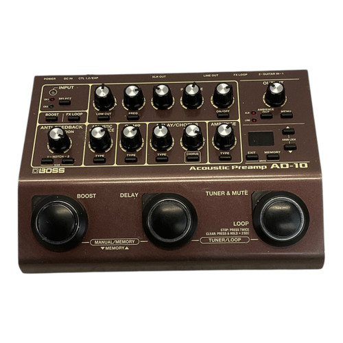 Vist Large View of Product Image Which is Used Boss AD-10 Acoustic Preamp Multi-fx Pedal