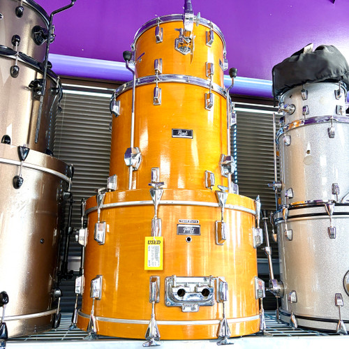 Vist Large View of Product Image Which is Used Pearl 1982 3PC Maple Shell Vintage Drum Shell Kit Natural