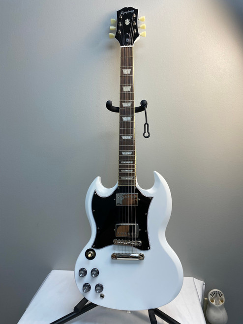 Vist Large View of Product Image Which is Used Epiphone LEFT HANDED SG SG Type Electric Guitar White 6-String